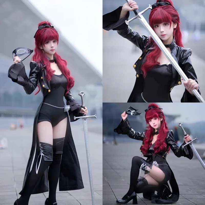 

Anime Kasumi Yoshizawa Cosplay Costume Royal Uniform Wig 3D Mask Suit for Halloween Carnival Party Women Roleplay Outfits