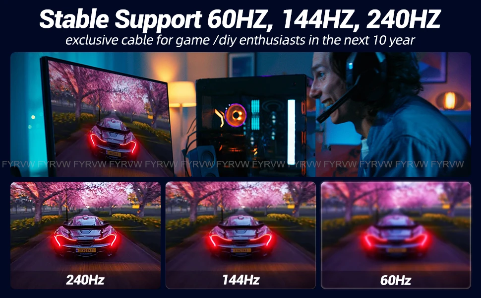 Dp Glasfaser kabel Displayport Glasfaser kabel dp 1,4 Glasfaser dp zu dp Kabel 8k 144hz 165hz Display Port 10m Displayport Glasfaser kabel – Detail 1