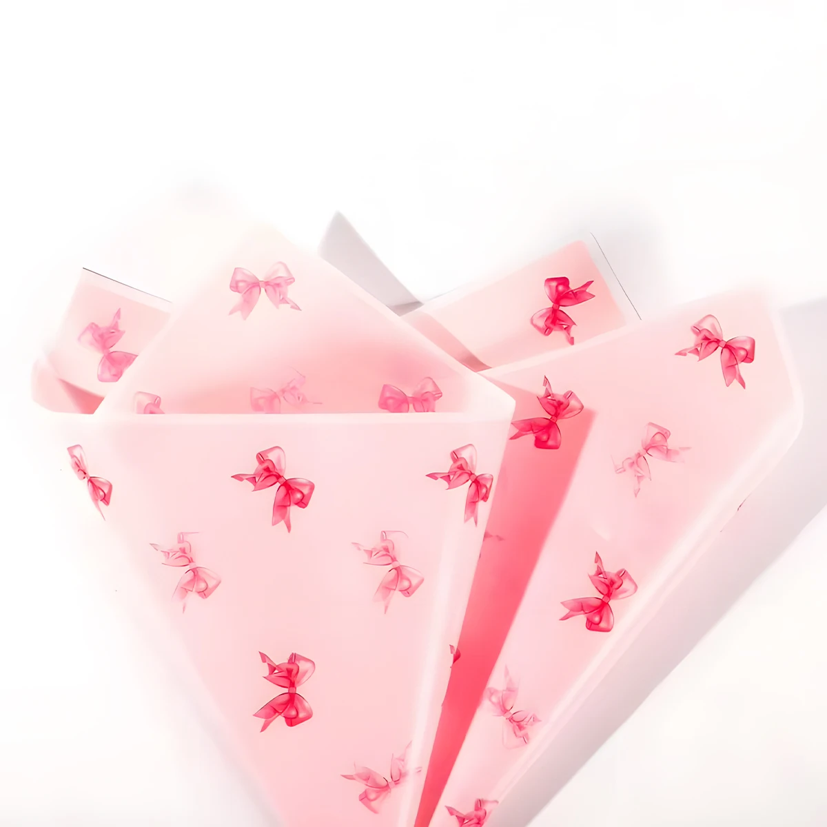 20Pcs Pink Bow Pape… - image