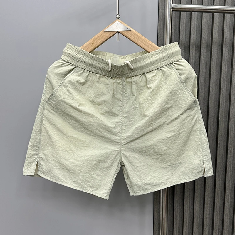 

Ice Silk Qui Dry Lightweight Summer Casual orts Men's Color Youth Four-Piece Spor Loose-Fit Straight Leg Pants