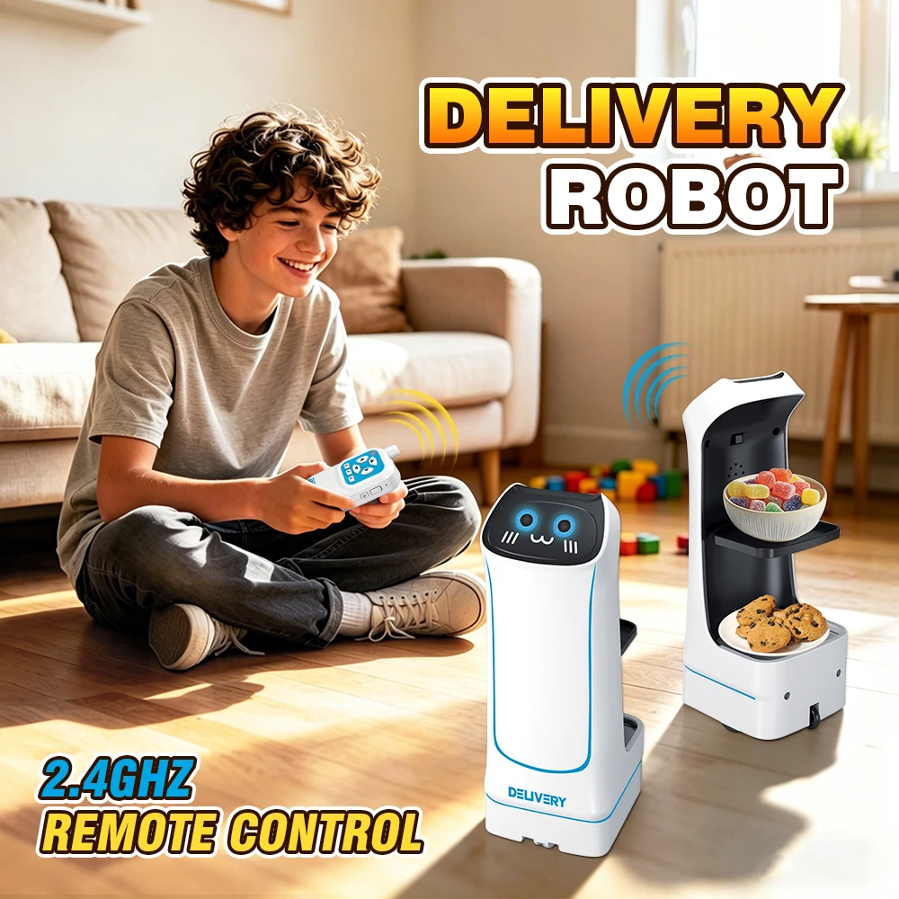 Rc Food Delivery Robot Electri - огляд і ціна Food Snacks Game