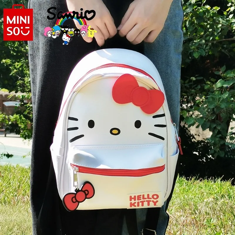 Miniso Hello Kitty New Mini Backpack Luxury Brand Girls Mini Backpack Cartoon Cute Girls Backpack Fashion Girls School Bag