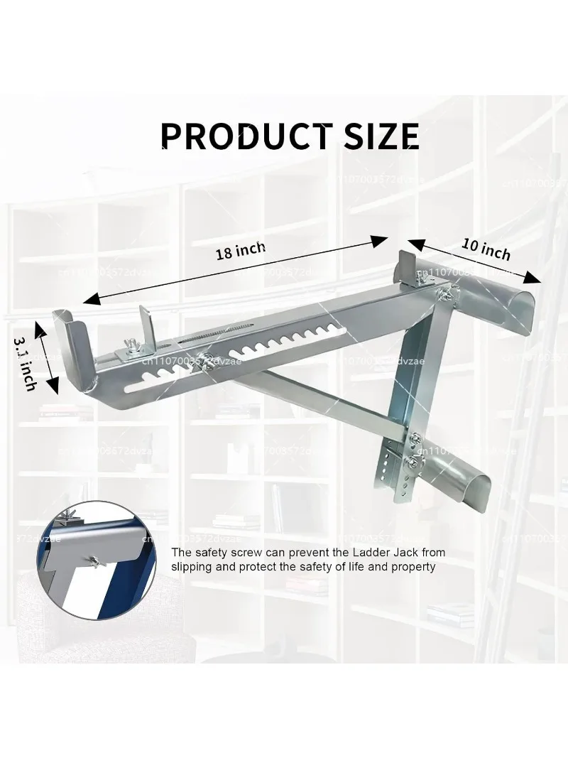 Heavy Duty Ladder Jacks, Adjustable Tripod Ladder Stand for Scaffolding Planks