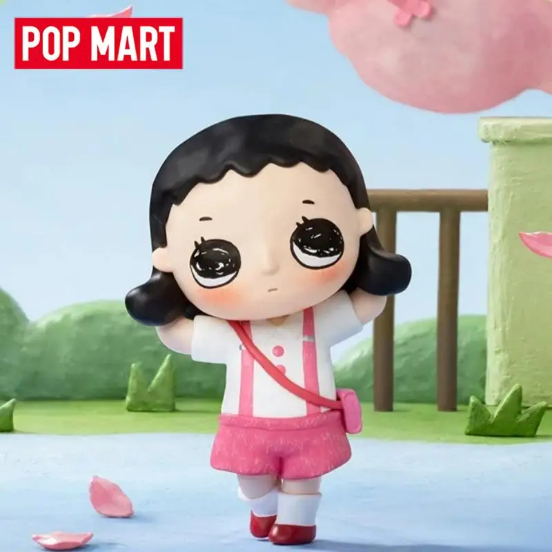 POP MART Nyota Chibi Maruko Chan Series Mystery Box Genuine Blind Box Guess Toys Bag Ornament Figurines Home Decor Desktop Doll