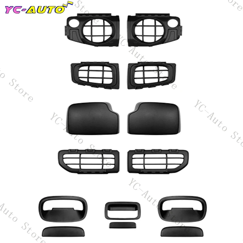 For Suzuki Jimny JB64 JB74 2019-2023 Car Tail Light Cover Headlight Cover Rearview Mirror Cover Guards Decoration Gravel Shield