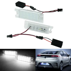 ANGRONG 2x LED CANBUS License Number Plate Light For Vauxhall Opel Astra H J Corsa C D Insignia Meriva