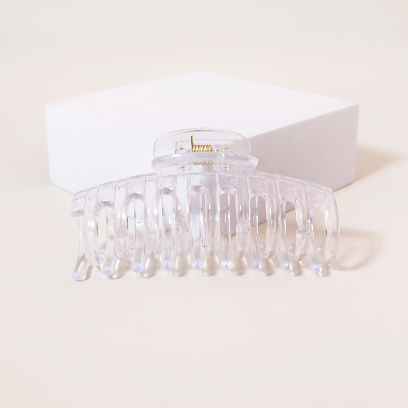 1/2pcs 투명 서리로 덥은 헤어 클립, 긴 머리, 두꺼운 머리, 무광택 솔리드 컬러 헤어 클립에 적합, 실제 머리 가발 전용