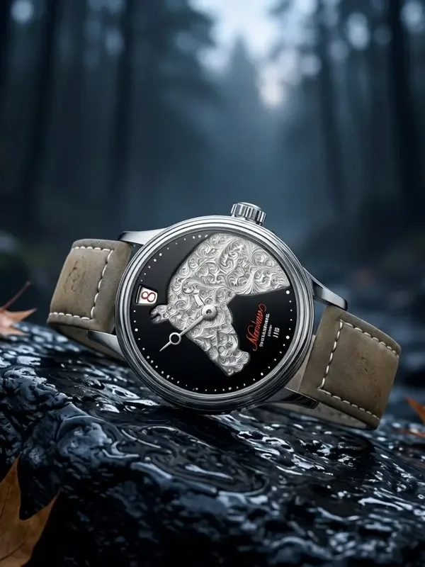 

Perfect Time Watch [Hand Engraving] Automatic Mechanical Watch for Men's Sapphire Waterproof When Engraving and Jumping