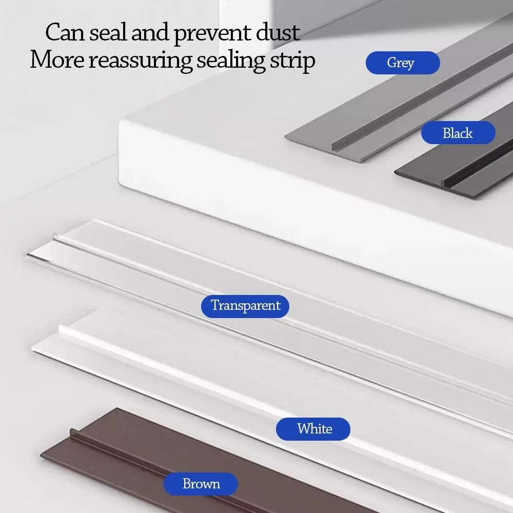 New Self-Adhesive Cabinet Door Dust Strips 2.8M TPE Seal Strip Gap Filling Strip Moisture-proof
