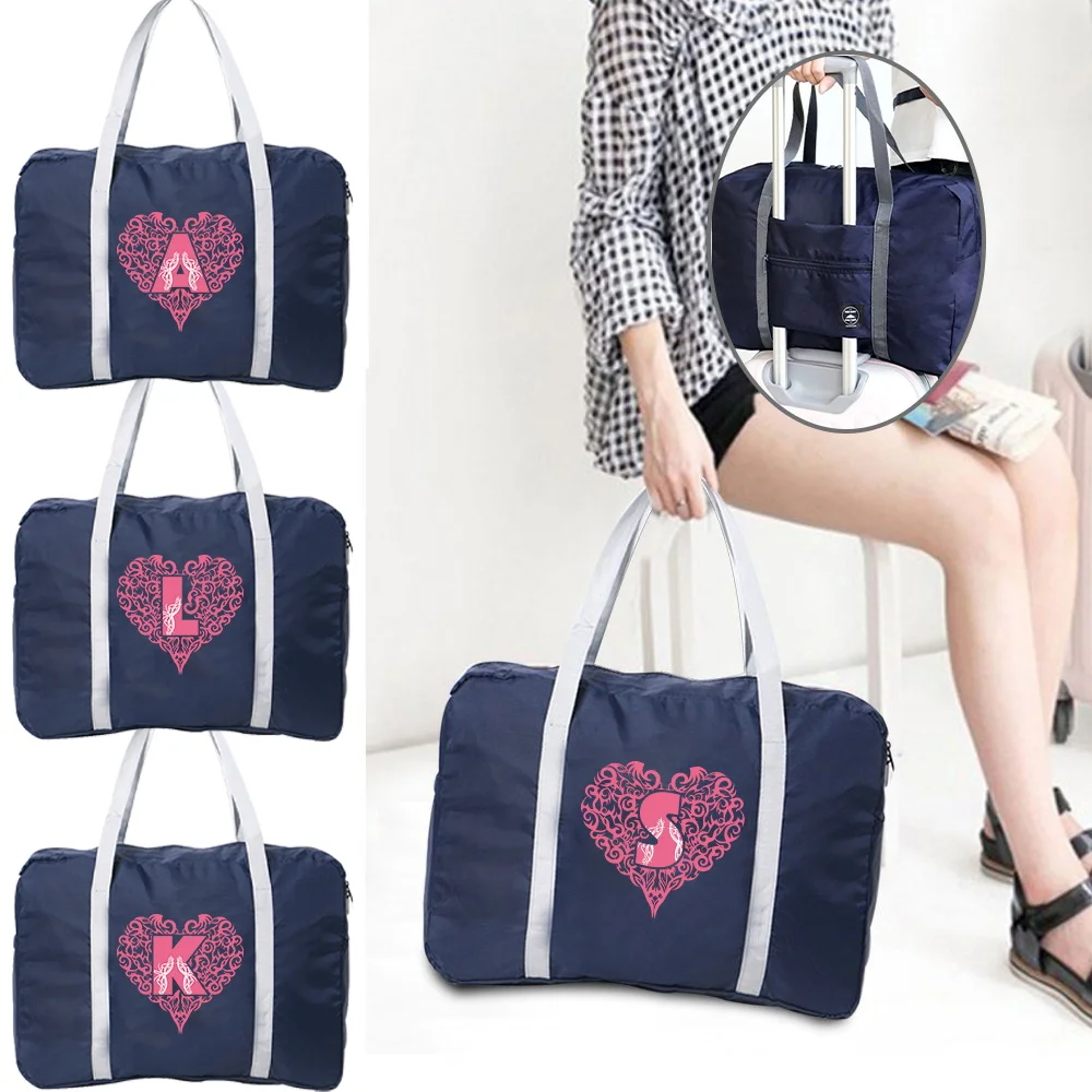 

Travel Handbag Large Capacity Comfortable Portable Bag Letter Love Letter Printing Series