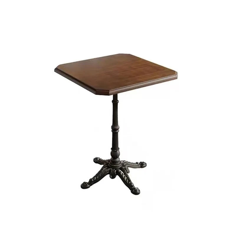 

Complete Seat Combination Solid Wood Dining Table Square Table Western Restaurant Catering Round Table Square Table
