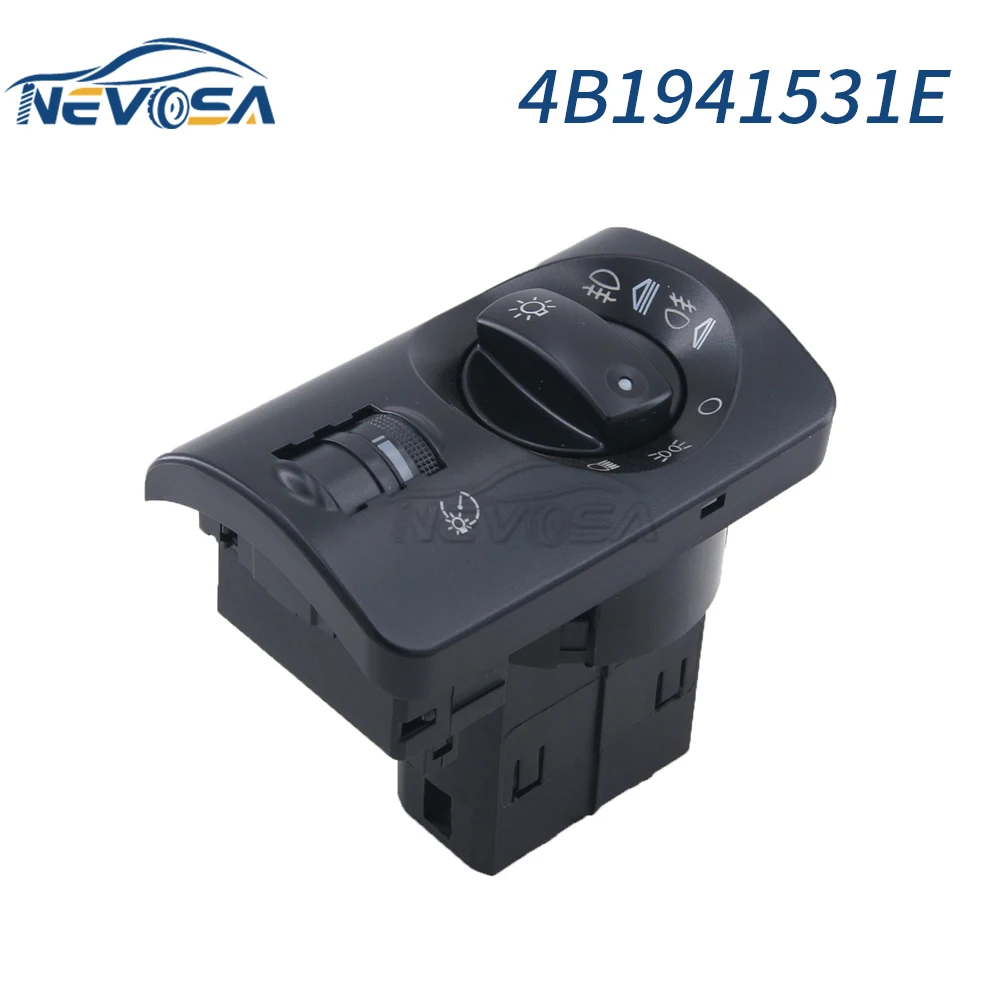 NEVOSA 4B1941531E 4B1941531 Headlight Fog Light Switch Button For Audi A6 C5 RS6 S6 Quattro 17+4 PINS