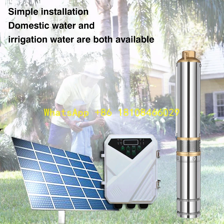 

Flow and Head for Various Applications Factory Price Solar Powered Submersible Pump with Controller Customizable