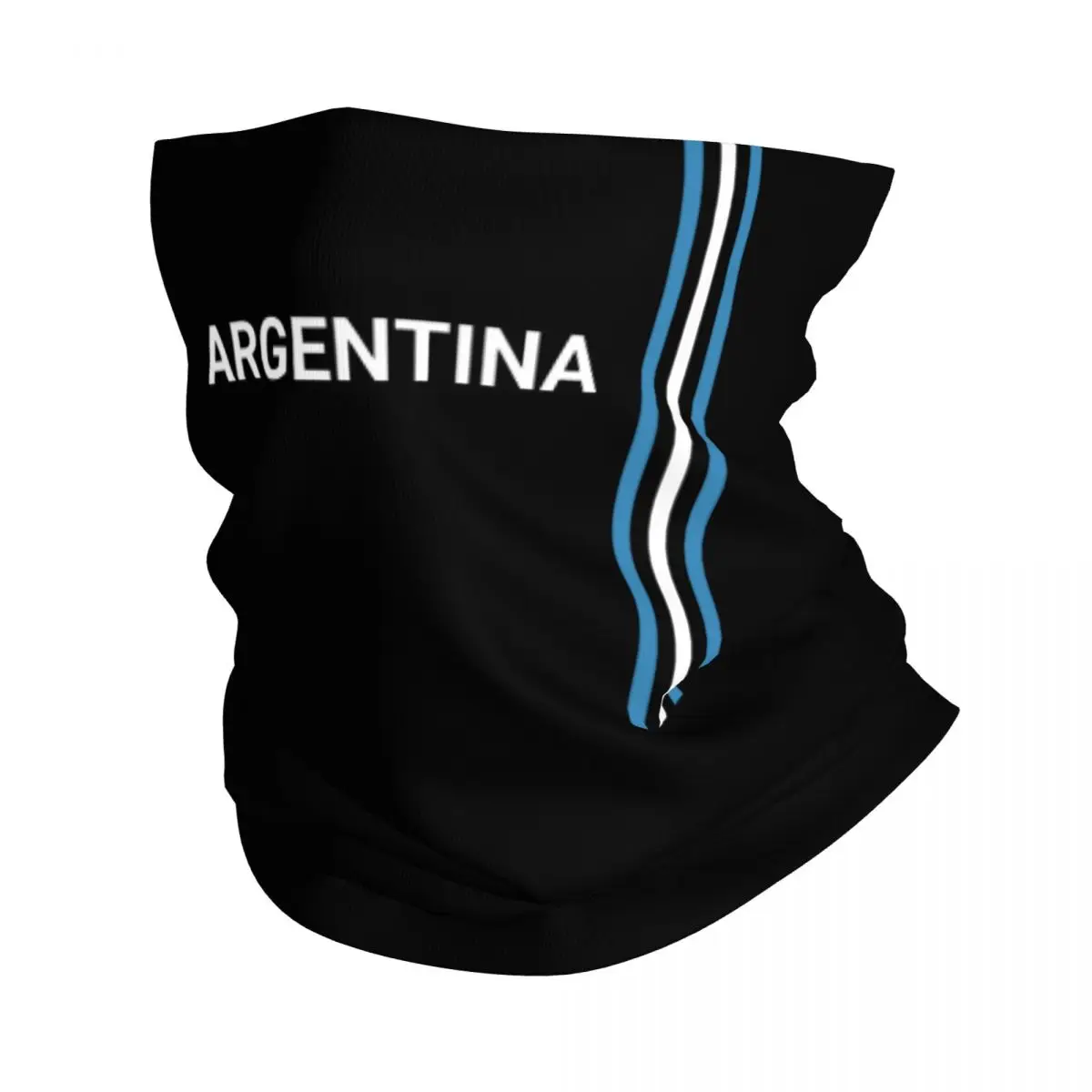 Custom Argentina Flag Bandana Neck Gaiter for Ski Camping Wrap Scarf Argentine Football Headband Warmer Face Scarf Cover