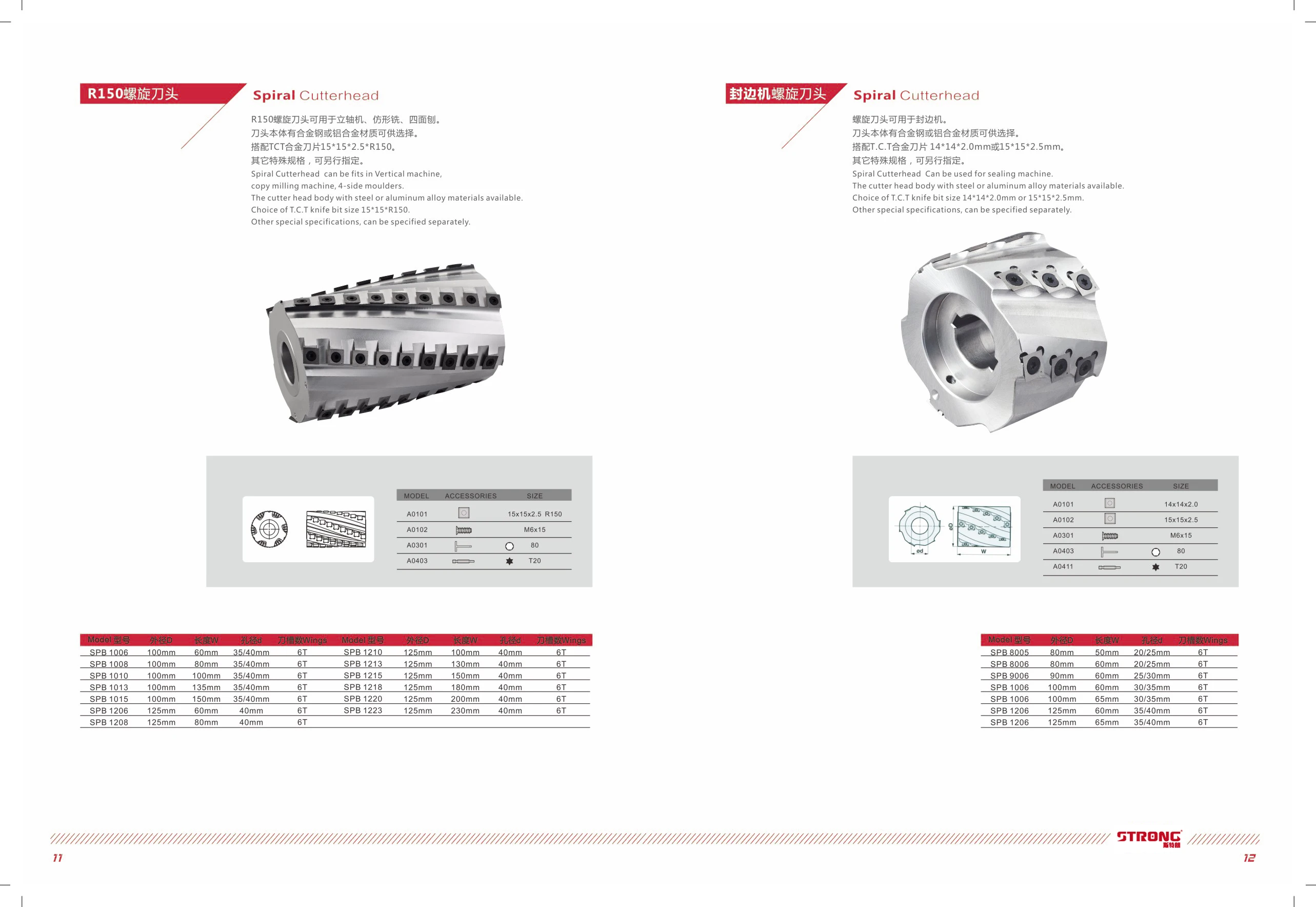 Livter Aluminum Material R150 Replacement Knives for Planers and Jointers Helical Cutter Head