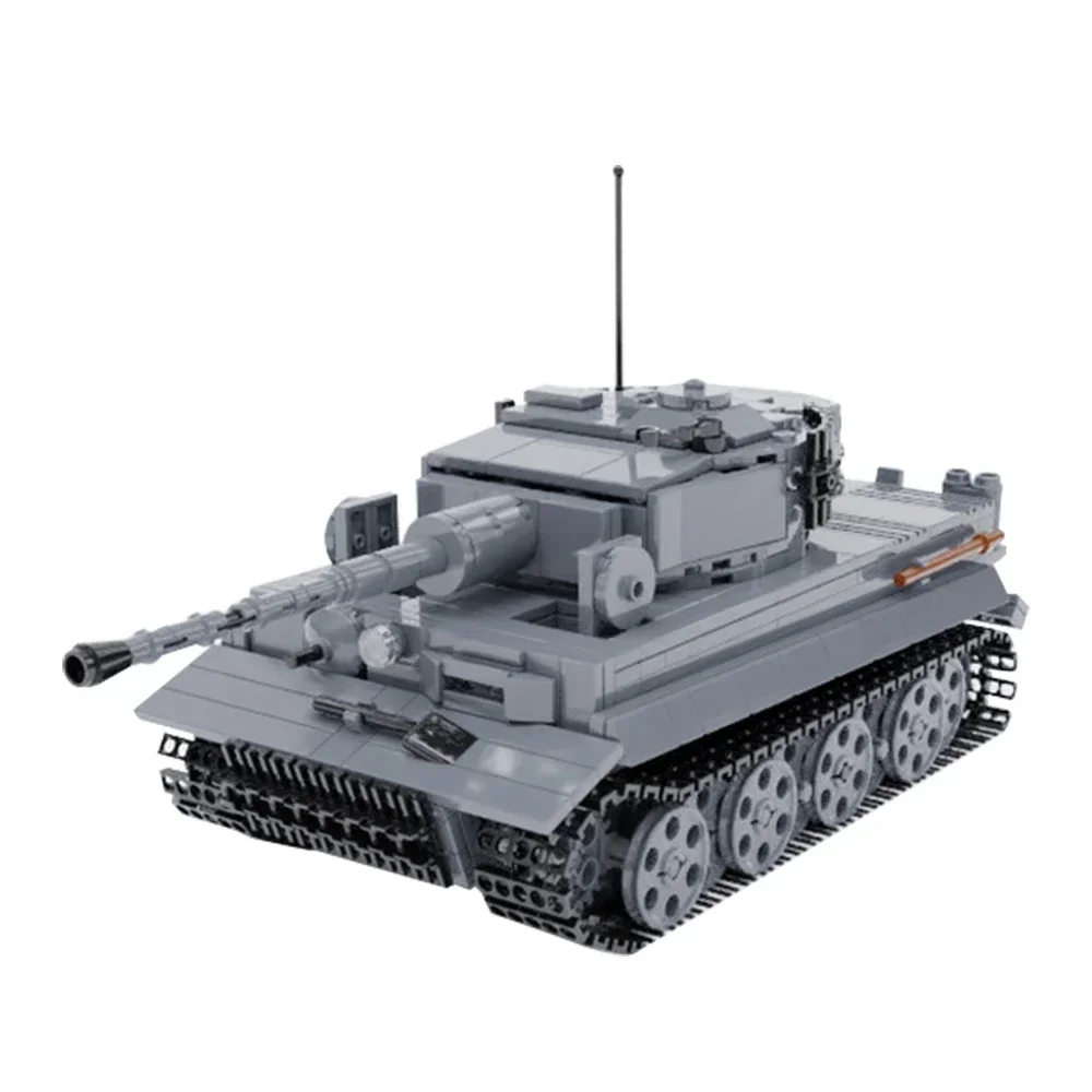 

Gobricks MOC Panzerkampfwagen VI Tiger 1 Tank Bricks Germany Sd.Kfz.181 Tank Armored Vehicle Military Building Blocks Toy Gifts