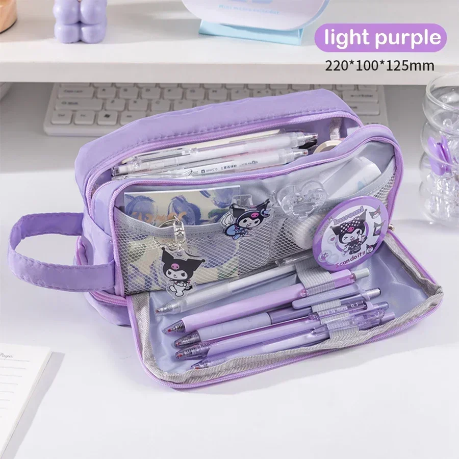 Kawaii Pencil Case Large Capacity Macaron pencil bag Simple Multifunctional Stationery Case Schools & Offices Supplies