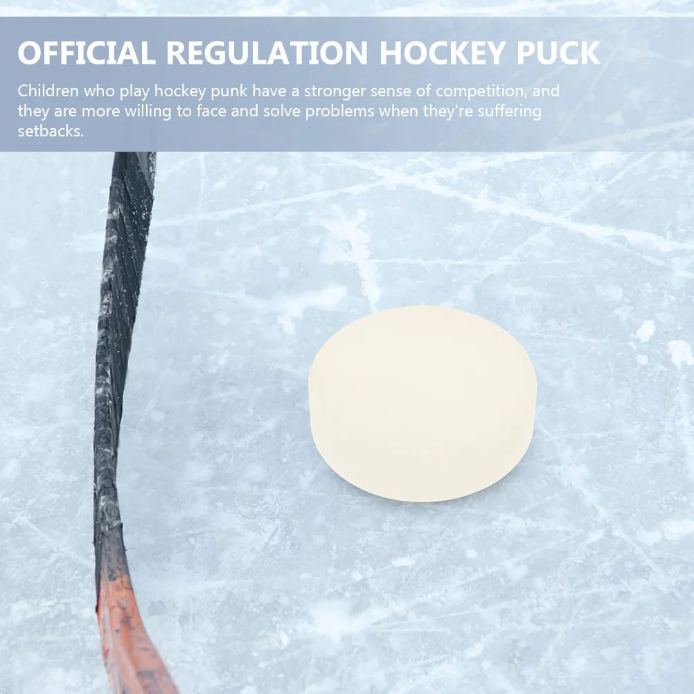 4 Pcs Practice Hockey Practicing Accessory Training Supplies Puck Outdoor for Official Regulation Plastic