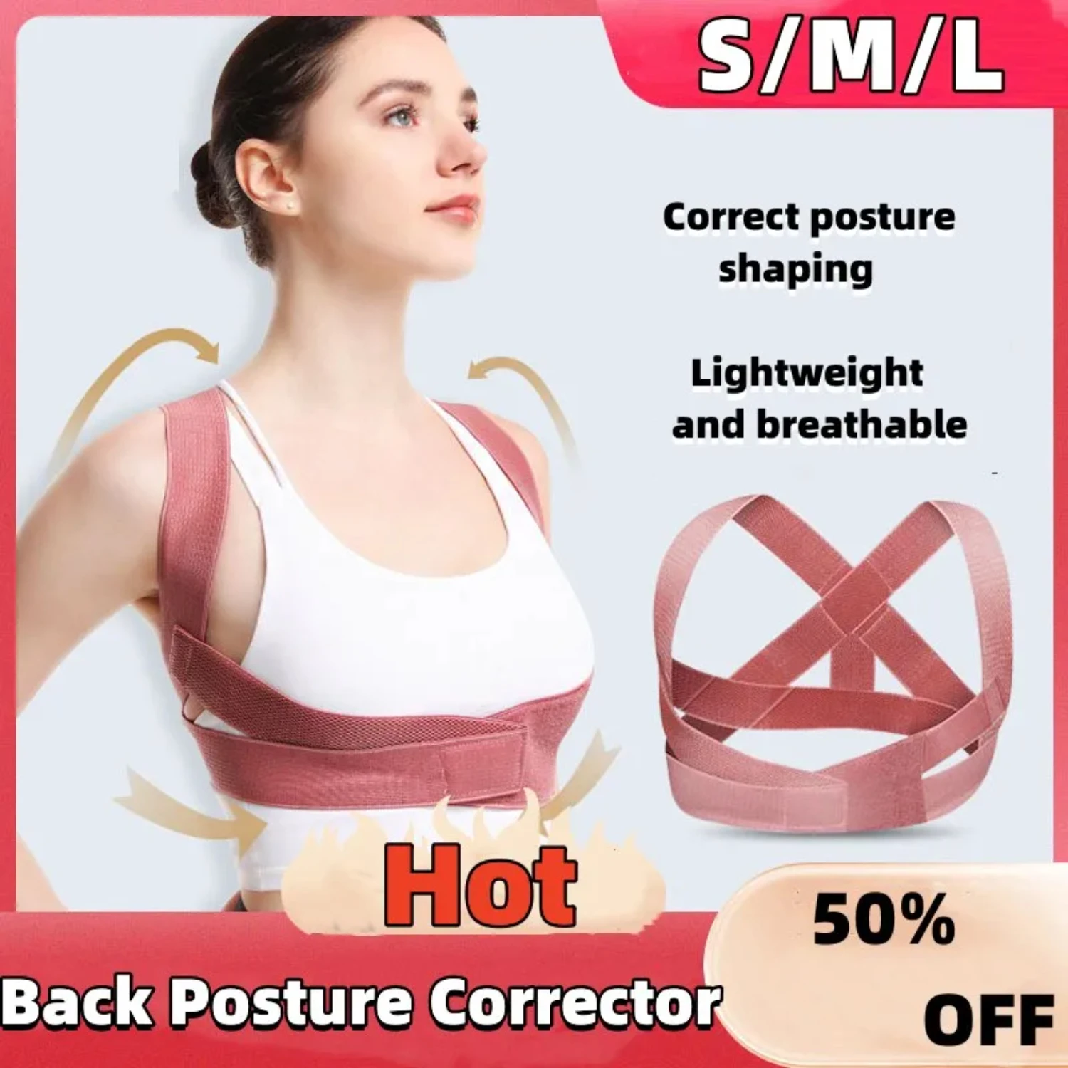 High Quality Posture Corrector Back Posture Brace Clavicle Support Stop Slouching And Hunting Adjustable Back Trainer Mtb trikot