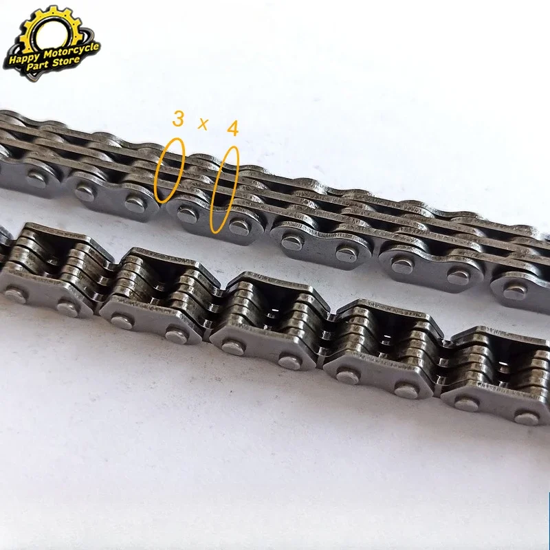 1pc/2pc 3x4 128L Engine Camshaft Timing Chain For KAWASAKI KLX250 D-Tracker X KLX 250 KLX250R KLX250S KLX250SF KLX250SR KLX250ES