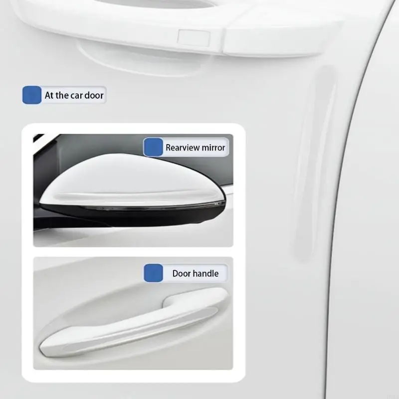 غطاء حماية حافة باب السيارة منخفض للماء بسمك 3 مم من مادة PVC مقاومة للخدش وتركيب غير مرئي #2