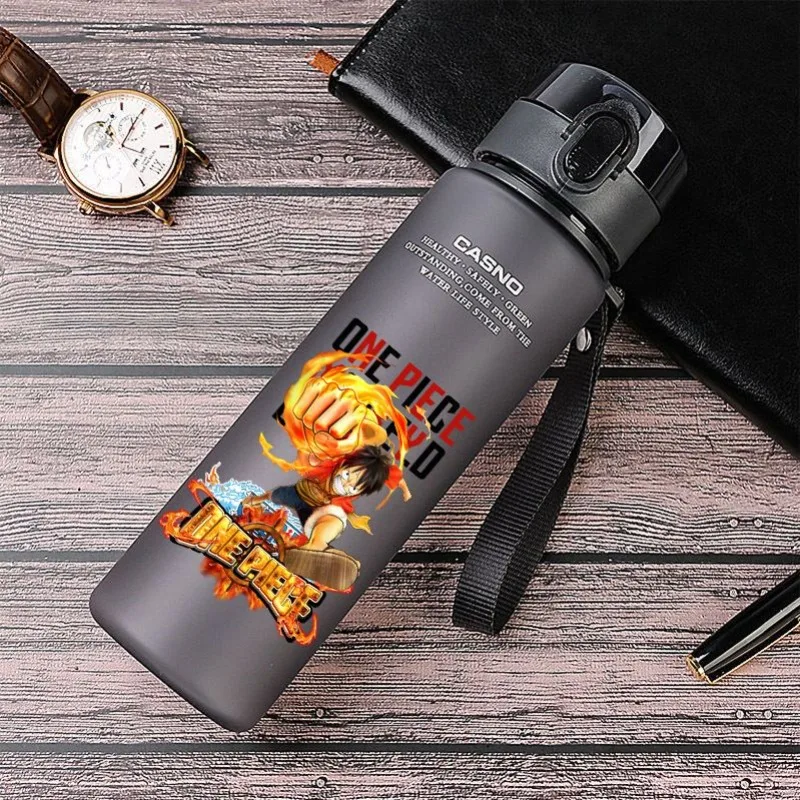 

One Piece Luffy Zoro Chopper Summer Anti-fall Water Cup Animation Peripheral Creative Boys Go Out Portable Plastic Water Bottle