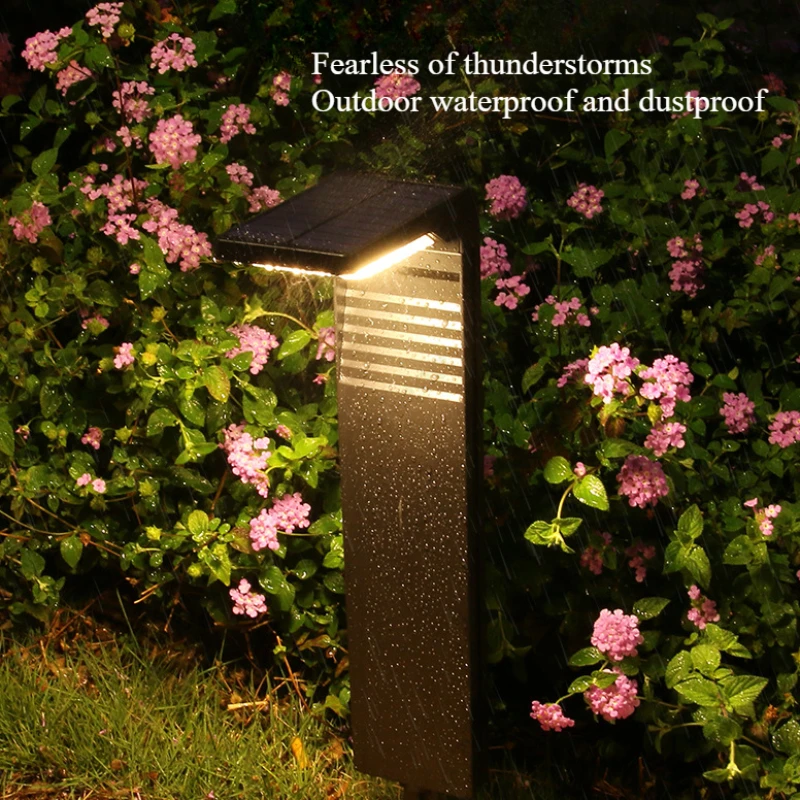 NewLED Solar Lawn Light Outdoor Waterproof Home Courtyard Landscape Garden Atmosphere Decoration Floor Plug in Lighting Fixtures