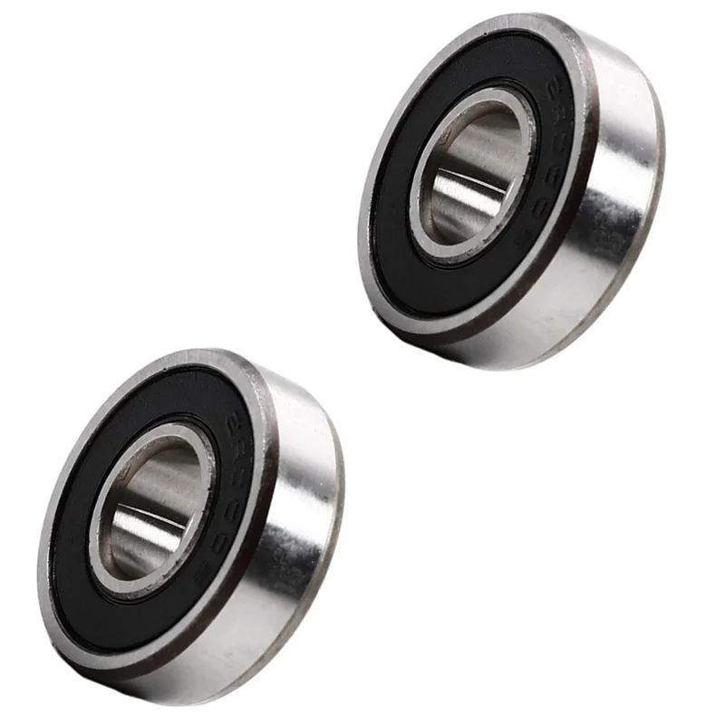 2 ชิ้น 6000-2RS ตลับลูกปืน, ตลับลูกปืนเม็ดกลมร่องลึกขนาดเล็ก 10x26x8 มม.(IDxODxTHK) ตลับลูกปืนสเก็ตบอร์ดซีลยางคู่