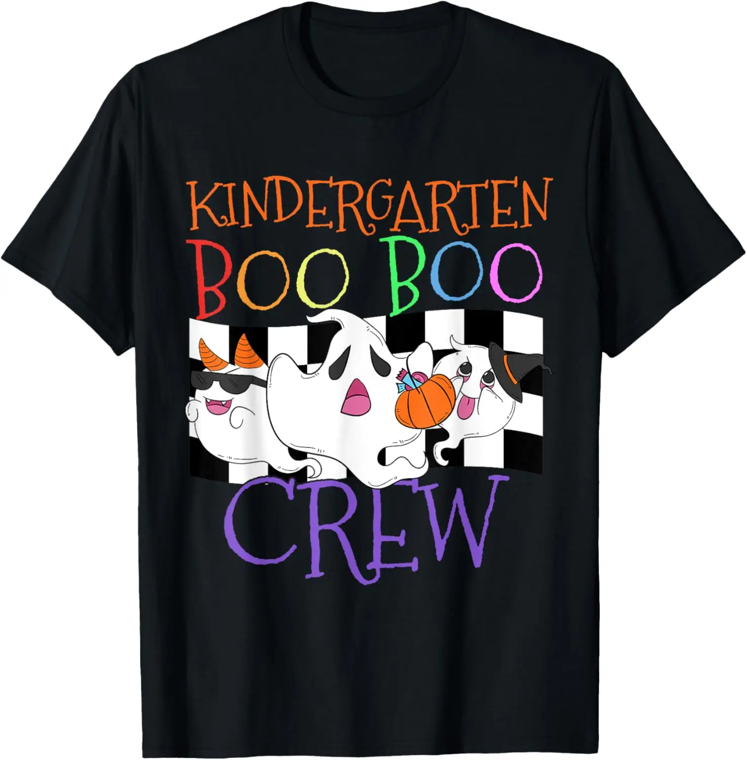 Kindergarten Boo Crew Teacher Student Halloween Costume T-Shirt