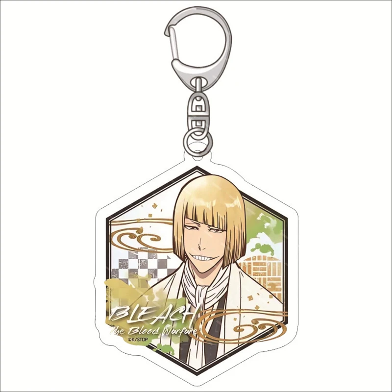 Bleach Anime Acrylic Keychain Fashionable Kurosaki Ichigo Ishida Uryuu Kuchiki Handcuff Figurines Cartoon Keychain Bag Gifts 6cm view 6