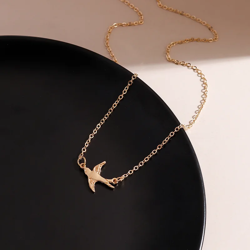 Aihua Romantische Taube Taube Anhänger Halsketten Einfache Ketten Halsketten für Frauen Mädchen Mode Schmuck Geschenke – Detail 14