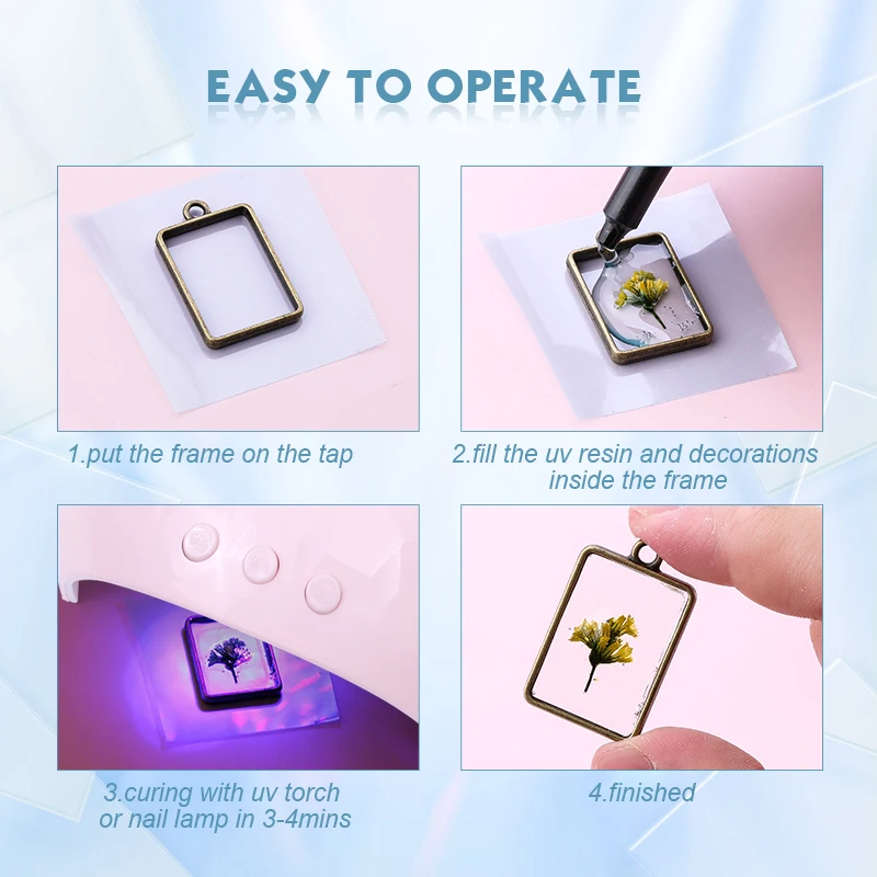 100g-500g Transparent UV Resin Kit,Hard Type One Minute Solar Ultraviolet Fast Curing Resin for Casting Moulds,DIY Craft Jewelry