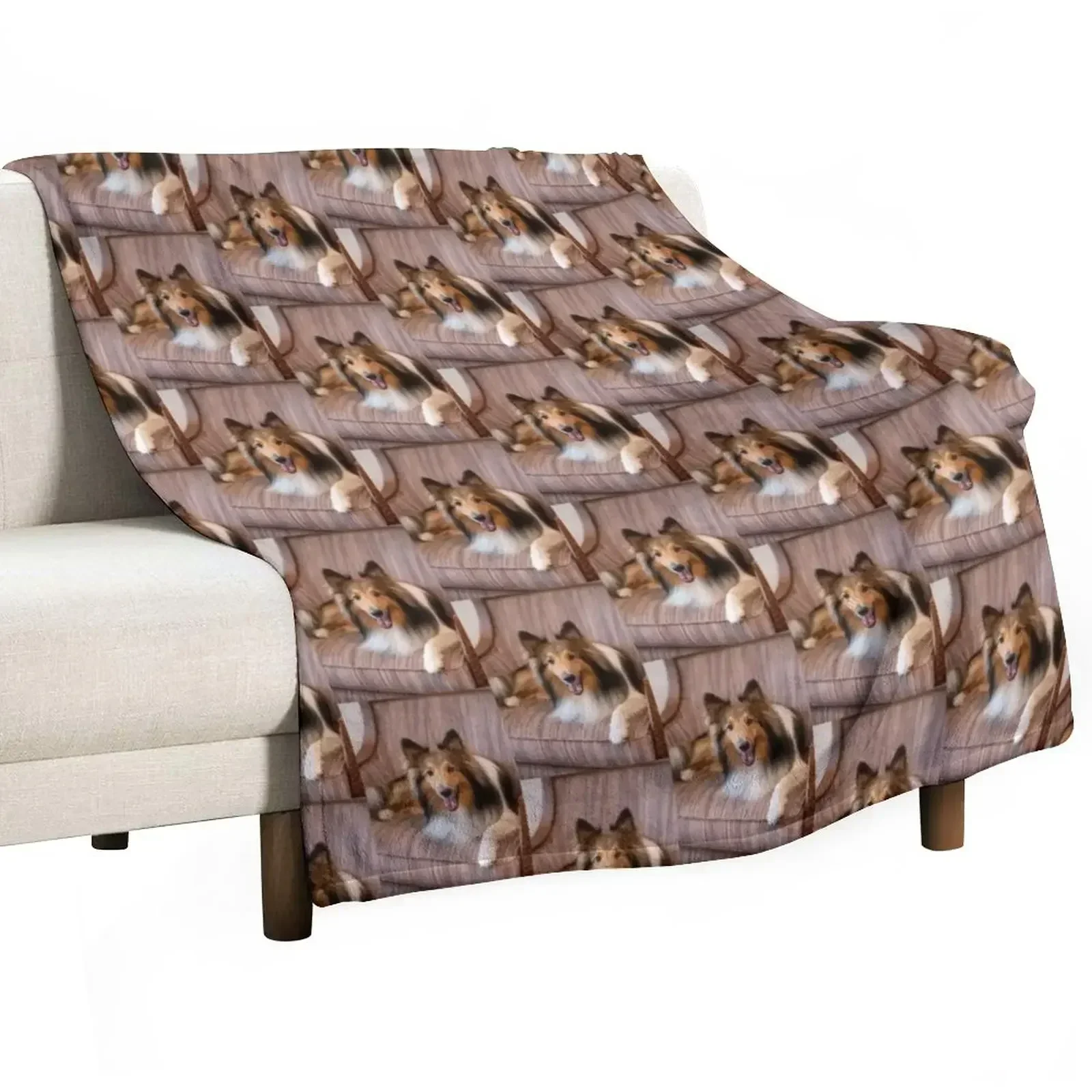 New Cute Sheltie dog resting Throw Blanket Luxury Thicken For Decorative Sofa Blankets