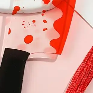 

1 шт., креативная серия ужасов, прозрачные акриловые закладки с кисточками, подарки