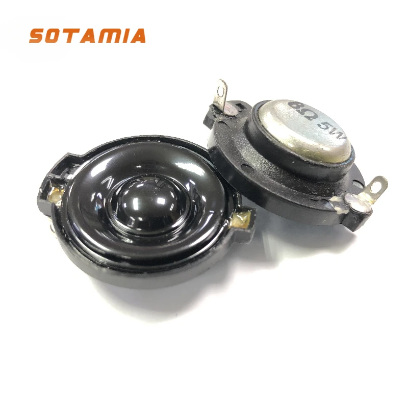 SOTAMIA 2 قطعة 30 مللي متر مكبر صوت صغير مكبر الصوت 4 8 أوم 5 واط ثلاثة أضعاف المتكلم فيلم بلاستيكي الصوت الموسيقى المسرح المنزلي HIFI مكبر الصوت