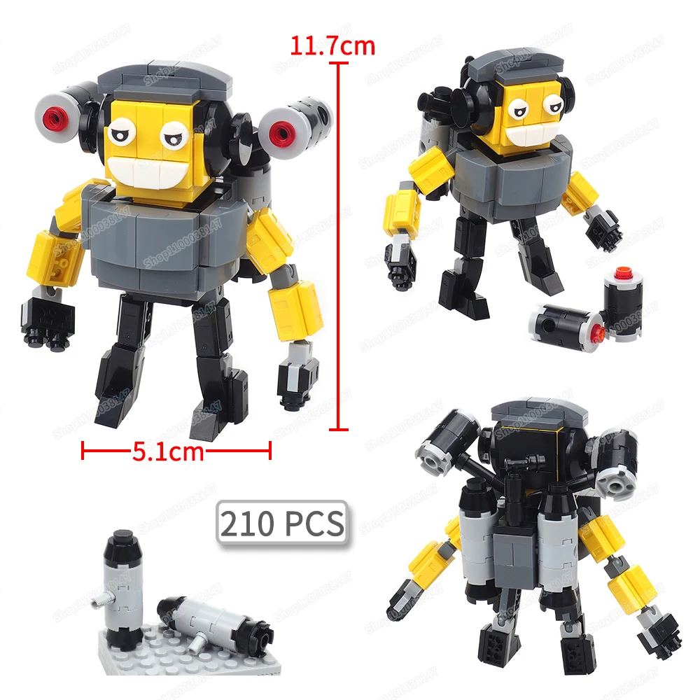 Toilet Man Armed Machine Life Building Block Assembly figures Mecha Weapons Titan War Attack Model Scene Children Gifts Boy Toys