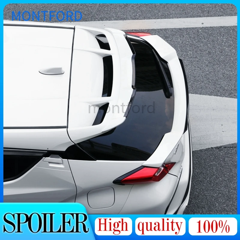 

For Toyota C-HR CHR 2017 2018 2019 Car Accessories ABS Plastic Unpainted Primer Color Rear Trunk Boot Lip Wing Roof Spoiler