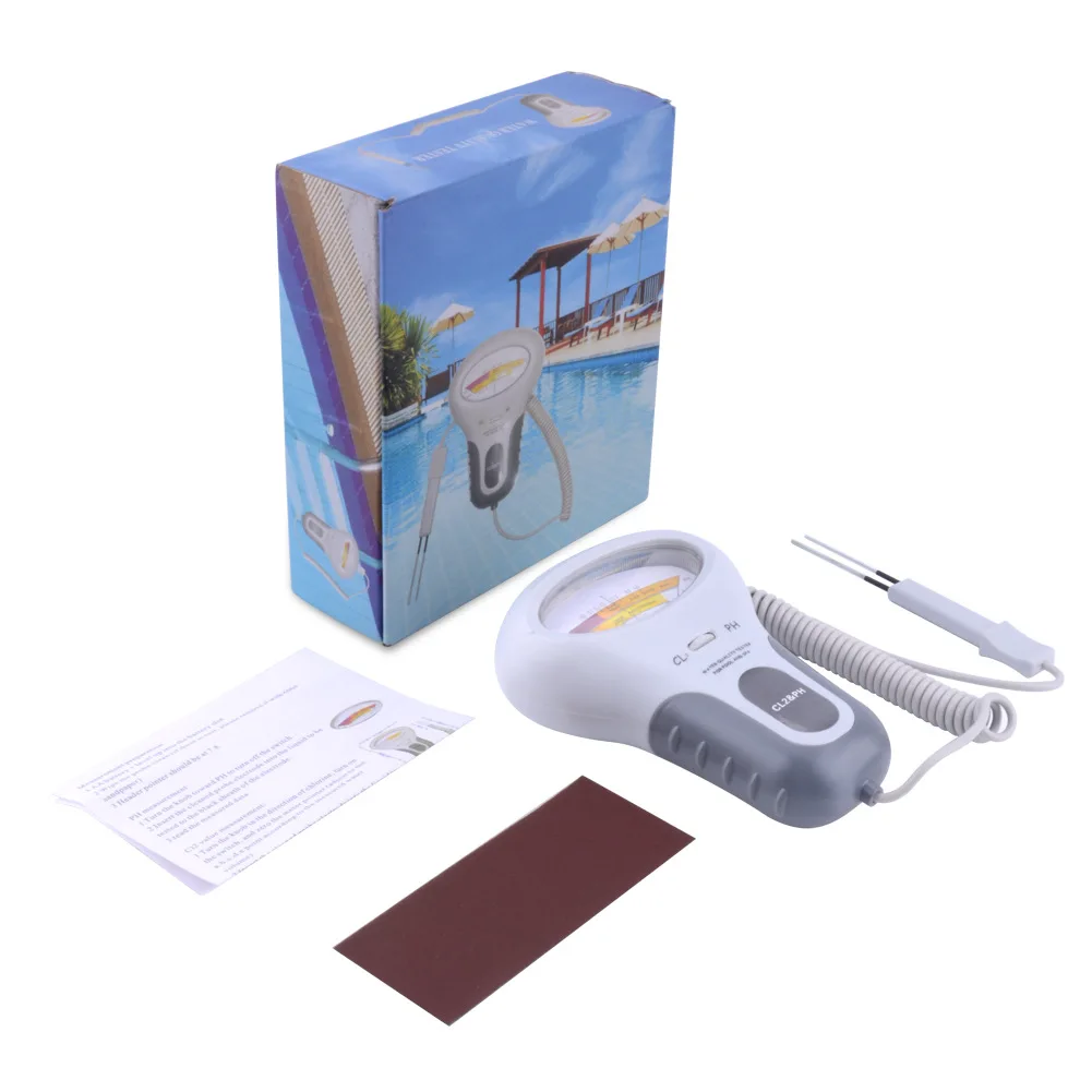 Swimming Pool Water Quality 2 in 1 CL2&pH Tester Portable Residual Chlorine Detector