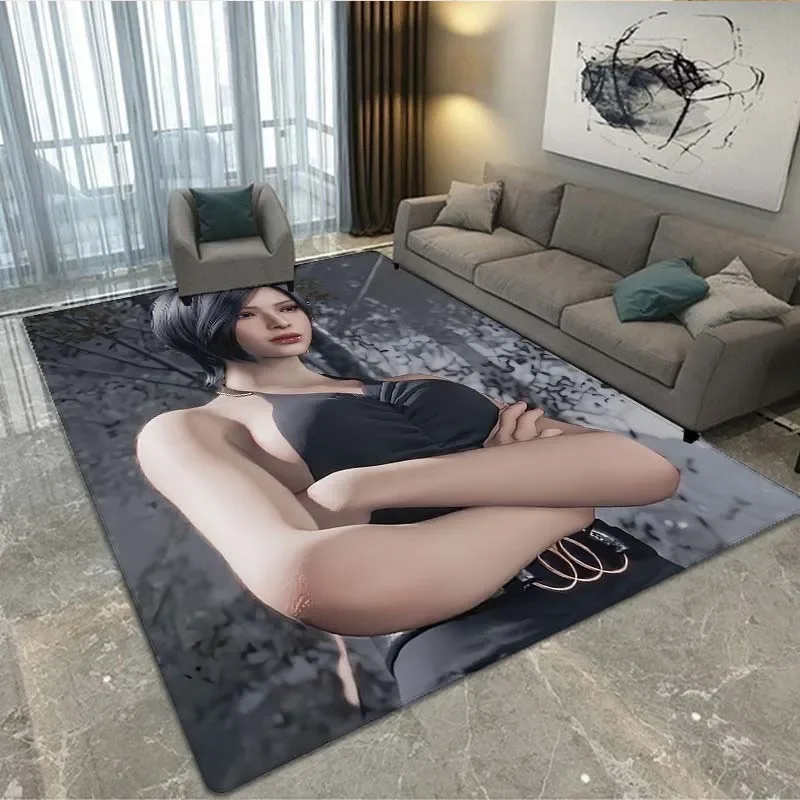 

3D R-Resident Evil Games Gamer Area Rug,Carpet Rug for Living Room Bedroom Sofa Doormat Decoration, Kids Play Non-slip Floor Mat