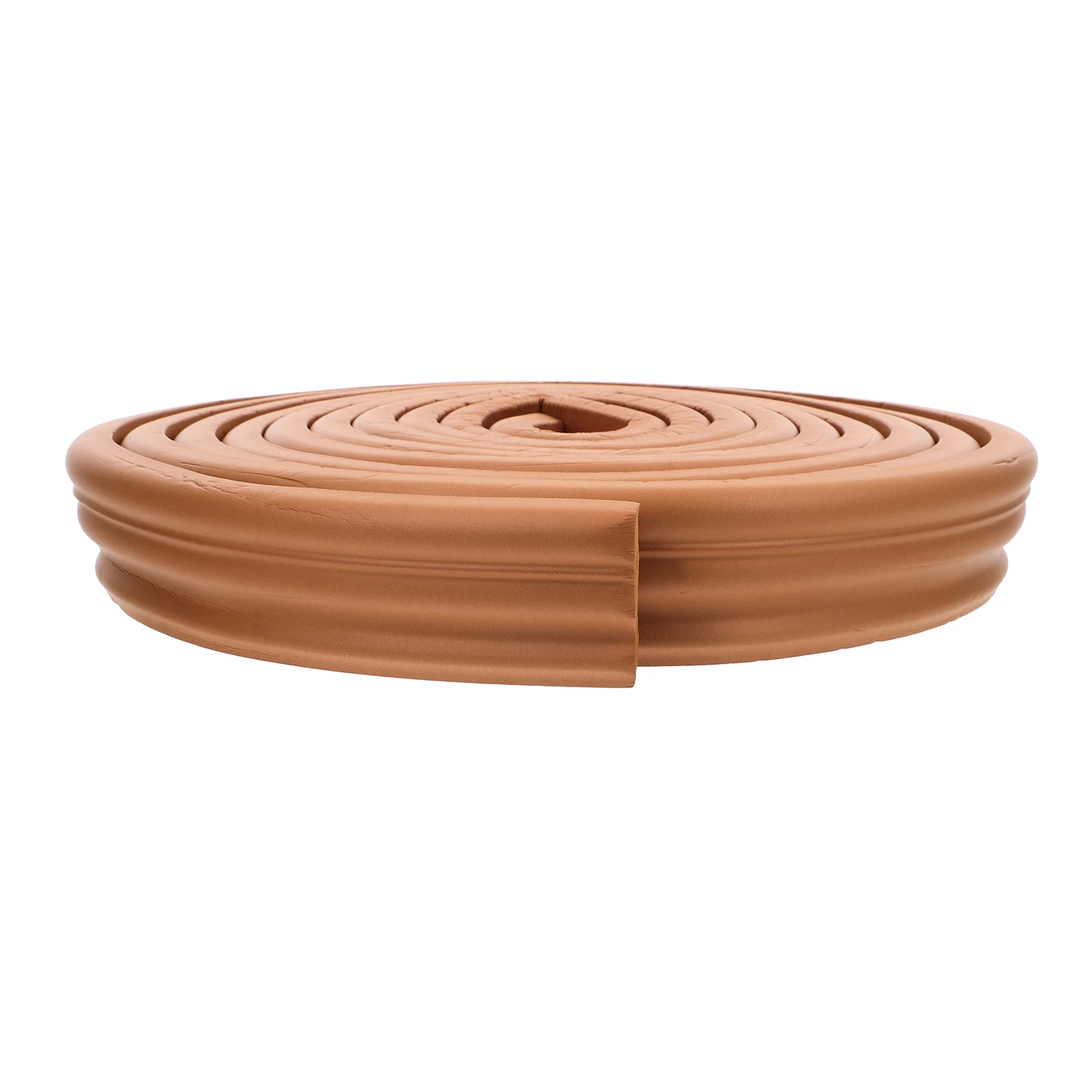 

1 Roll Self Adhesive Molding Wall Border Strip Flexible Baseboard Skirting Decor for Interior Wall Edge