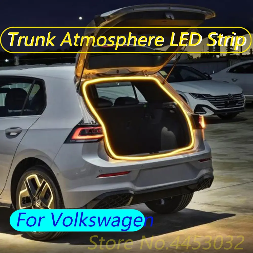 Led Car Trunk Light Strip For Volkswagen Tiguan Golf MK8 7 6 T-Roc Passat B8 Polo Touran Sharan Interior Atmosphere Light 12V 4M