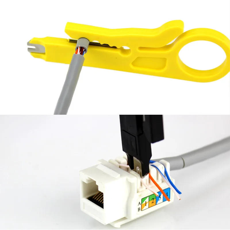 ใหม่ RJ45สายเคเบิลเครือข่าย Crimper คีมยำหัว Cat5 Ethernet LAN เครือข่ายเครื่องมือ Plier ชุด RJ11 RJ12 Cat5 Cat5e Connector 8P6P4P