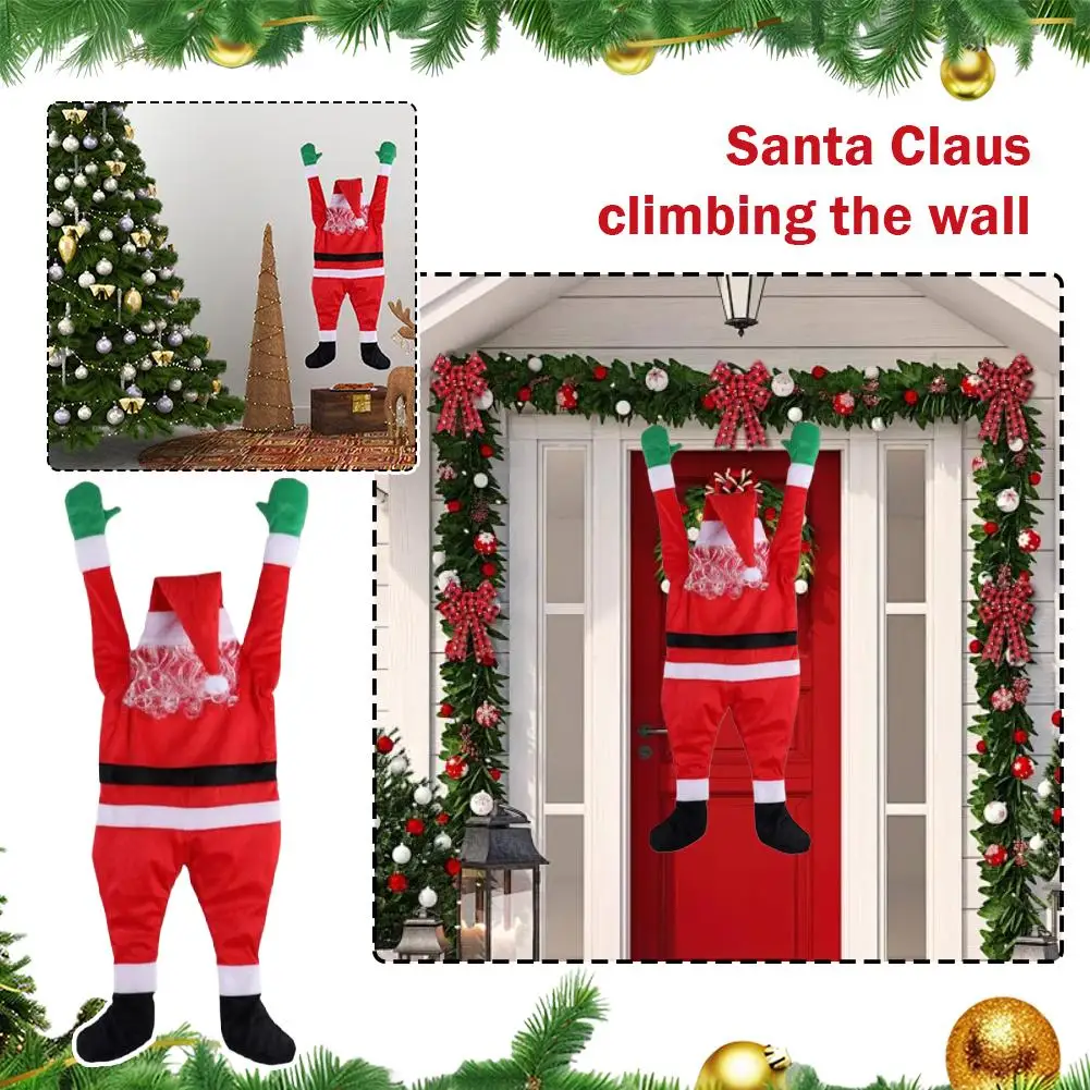 Weihnachten Home Festival Party Dekoration Weihnachtsmann Klettern Wände Festival Party Supplies Lustige Ornamente Weihnachtsdekoration