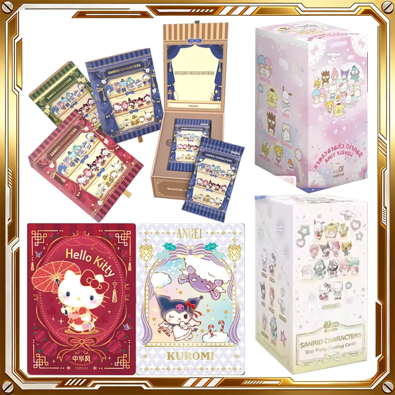 

Коллекционные карточки VANCARD'S Sanrio Lovely Time Vol.2 Dreamy Radiance Pack: Загадочная коробка, аниме-карточки, подарки на день рождения и праздники для детей