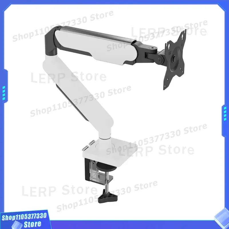 Aluminum Single Monitor Arm Desk Mount Height Adjustable Stand for 32 Inch Screen VESA Holder Supports up to 19.8 Lbs Heavy