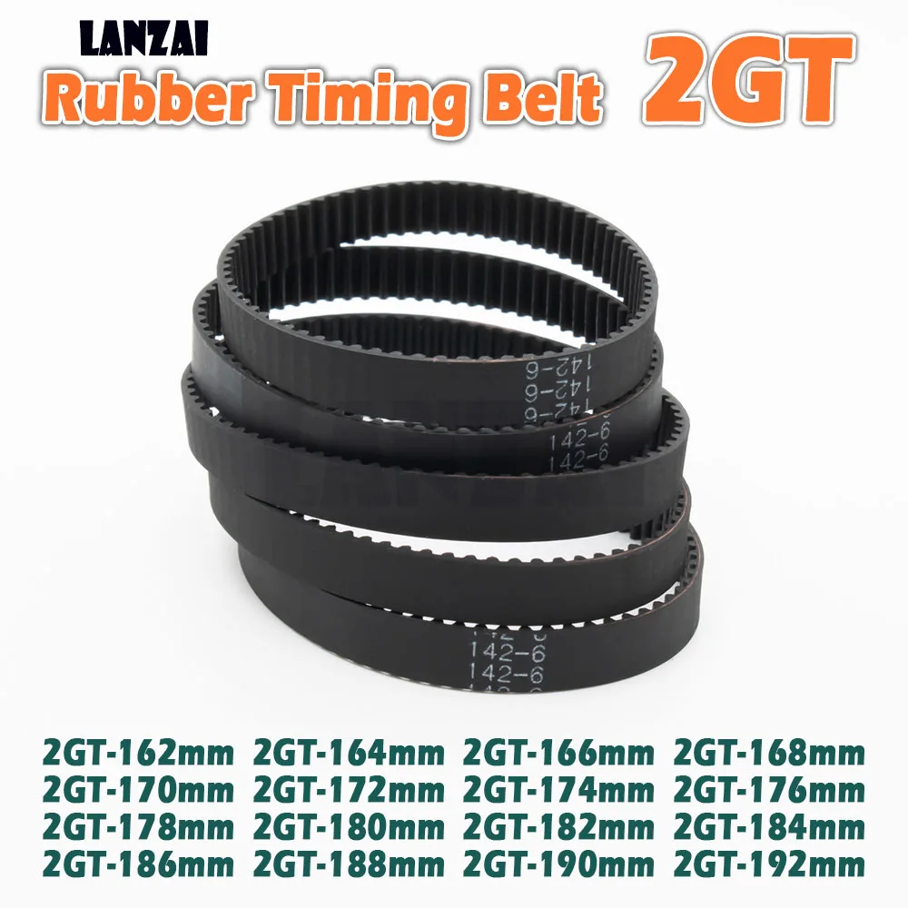 2GT المطاط مؤقت اشتعال حلقة مغلقة C = 162 166 168 170 172 174 176 178 180 182 184 186 188 190 مللي متر ثلاثية الأبعاد محرك الطابعة نقل #2