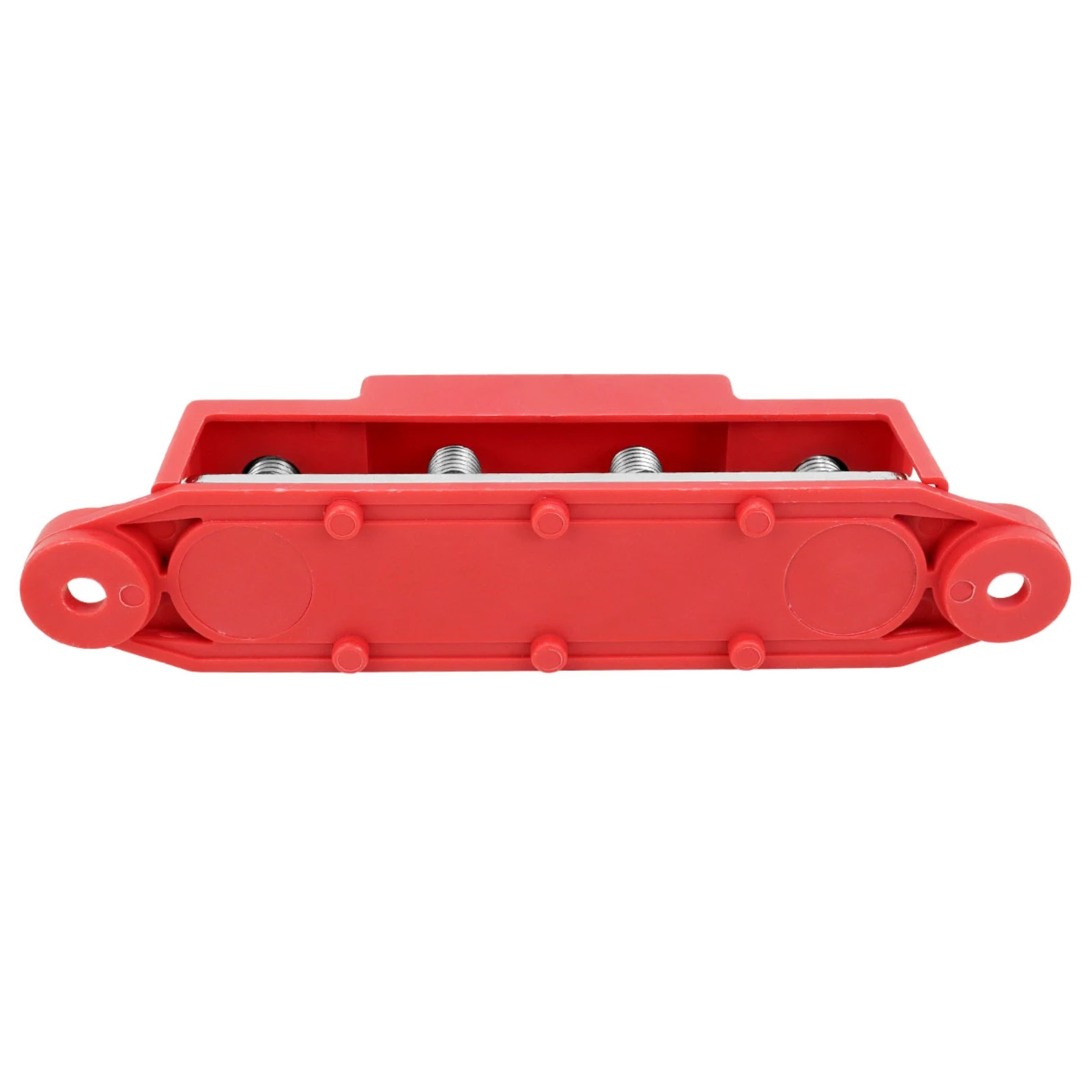 

2 Pieces 4-Terminal Bus Bar Heavy Duty 250A Bus Bar 4 Stud Junction Block Insulated Power Distribution Block Nickel Plated