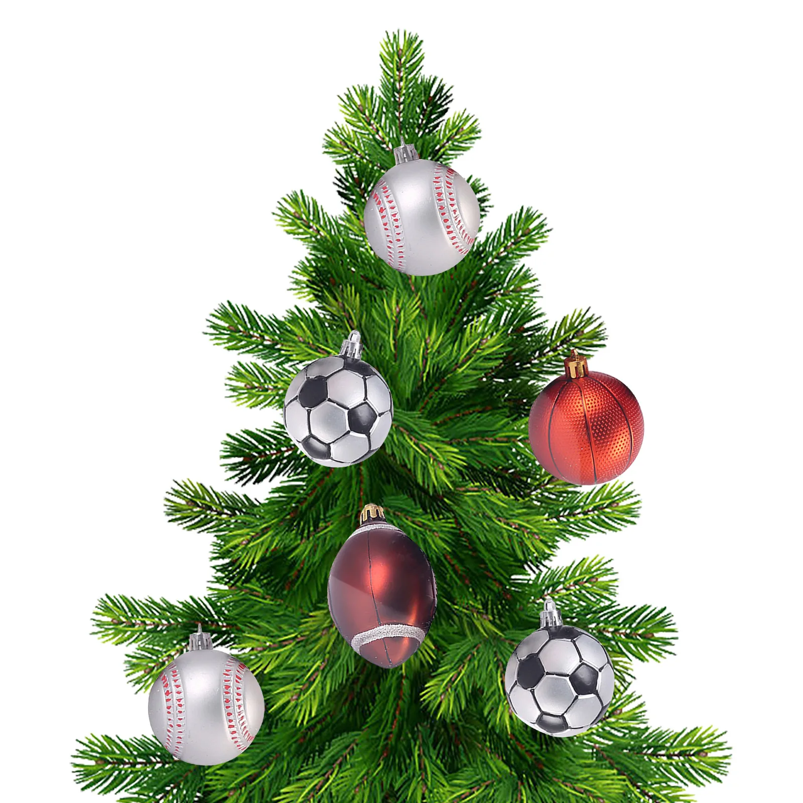 Christmas Decoration Pendant Xmas Tree Hang Rugby Home Fashion Ornaments 6cm Baubles Wedding Party Christmas Balls