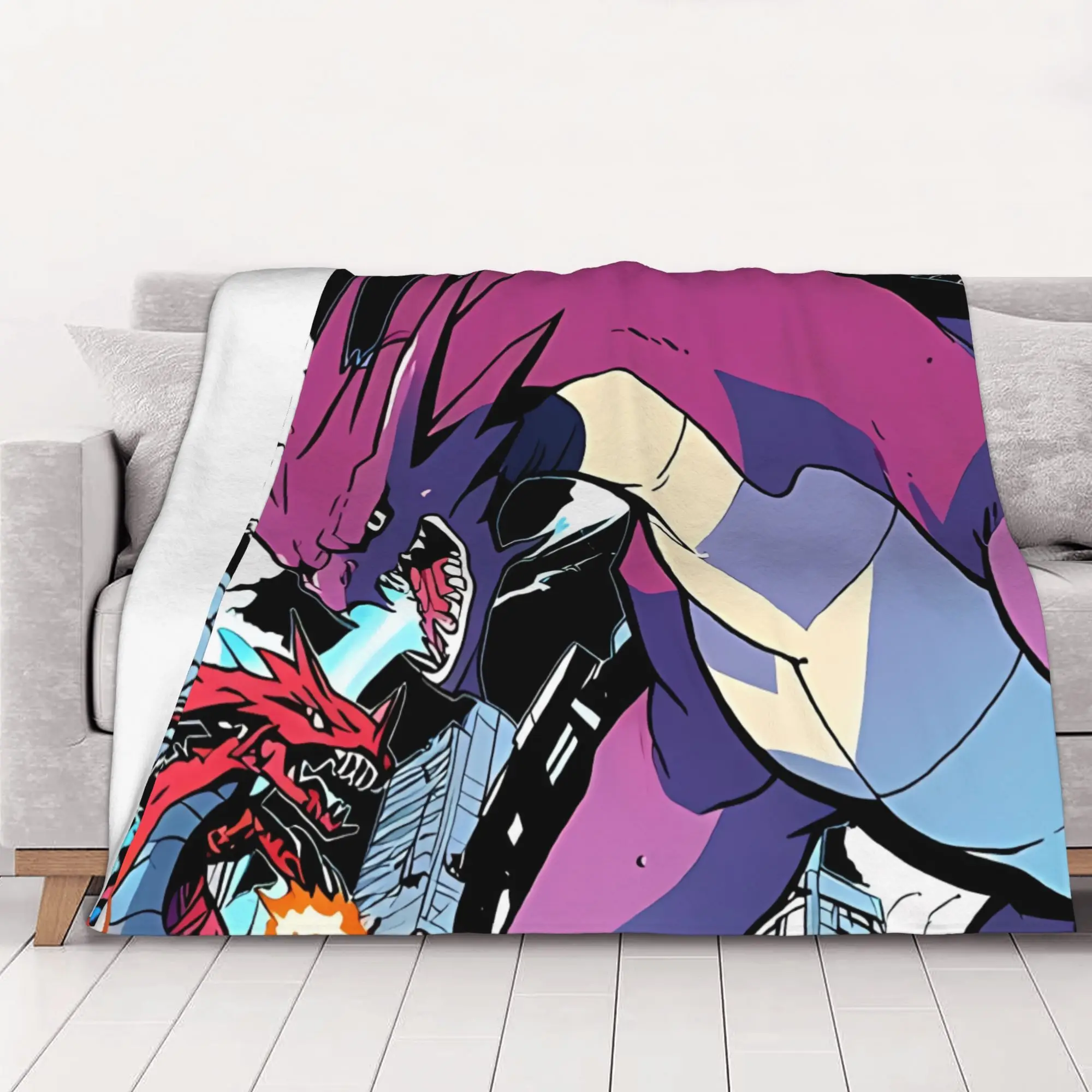 1PC home Cutecore Digimon Digital Monsters Fan Digimon Digital Monsters Blanket Super Cosy Plush Home Living Room Sofa halloween