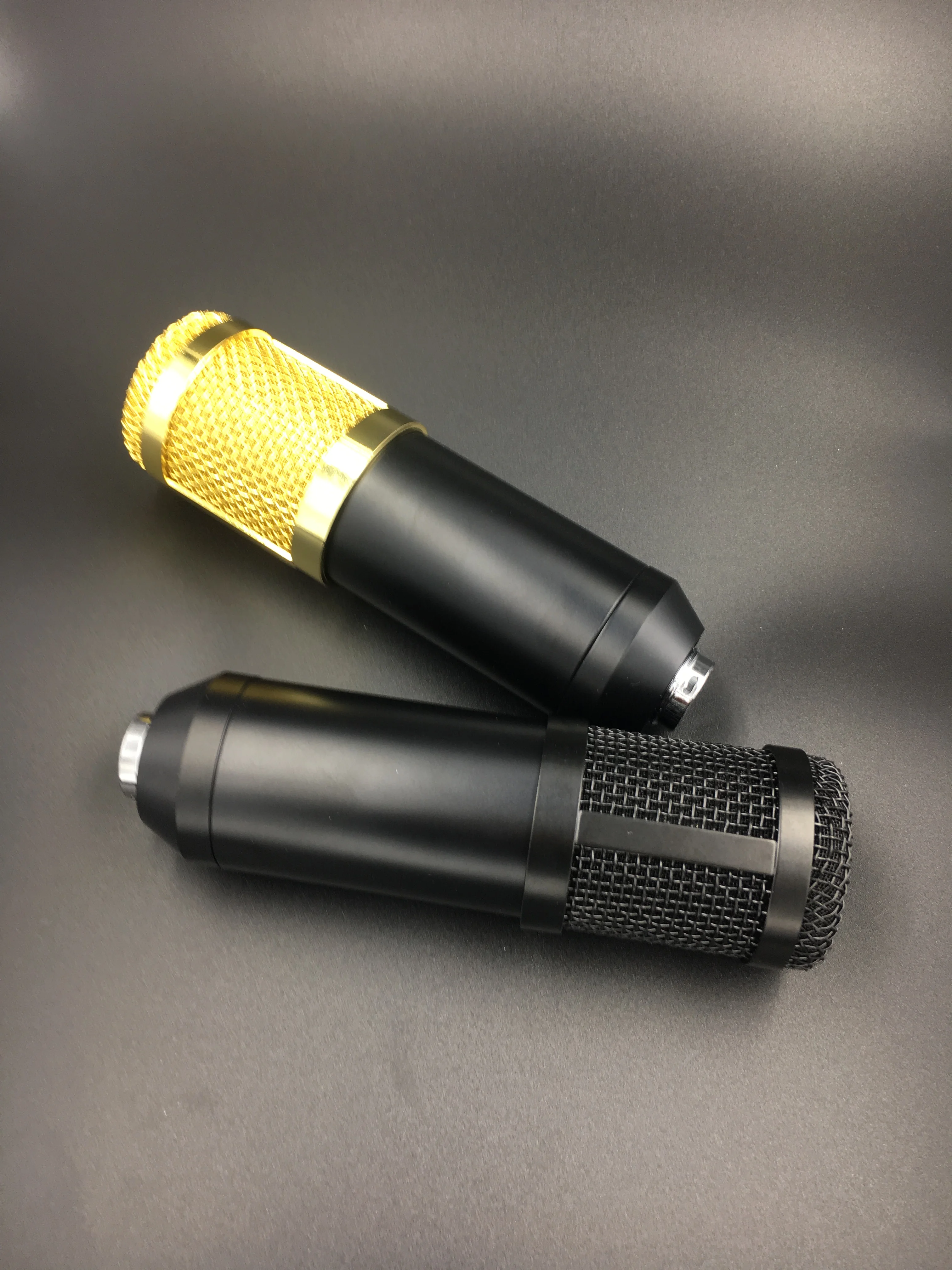 BM800 DIY studio mic microphone body case shell for audio part black and golden color